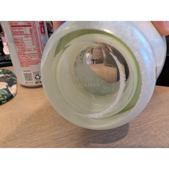 RARE Kosta Boda Ulrica Hydman-Vallien signed Glass Yellow Vase OPEN MINDS 1980s - Picture 6 of 7